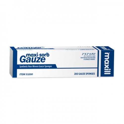 maxi-sorb Non-Woven Gauze 2" x 2" Gauze Sponges (sleeve)