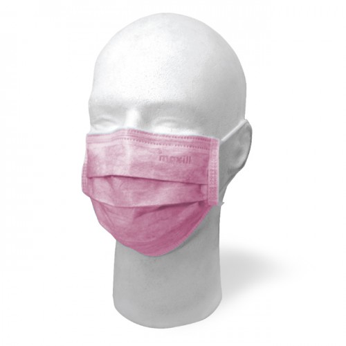 maxill Earloop Procedural Masks ASTM Level 2  - Pink