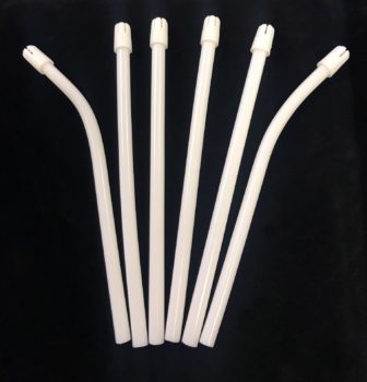 Emerald Saliva Ejectors 6" White Tube White Tip 100/bag